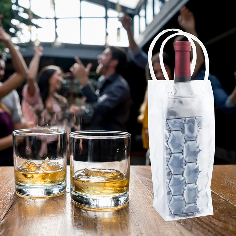 Whisky Beer And Wine - アイスワインバッグ シャンパンビールクーラー ワイングラスホルダー ウィスキーキャンドリンククーラー ジェル冷却チラー バーワインクーラーアクセサリー
