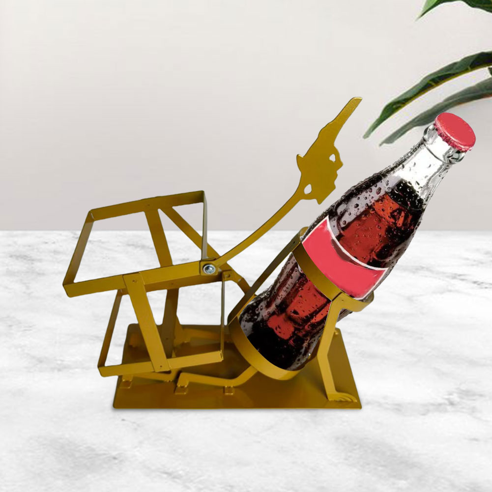 Whisky Beer And Wine - スチームパンクスタイルのドリンクメタルスタンド、スカルスケルトンデザインのワインホルダー、ビールボトル、ウイスキーディスプレイラック、バー、面白いホームテーブルデコレーション