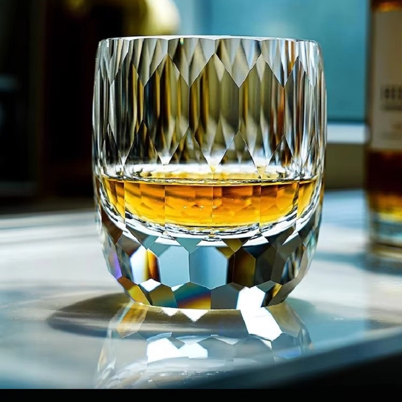Whisky Beer And Wine - 日本製手彫りクリスタルガラスウイスキーグラス、家庭用外国ワイングラス、ウォーターグラス、ギフトコレクション、240ml