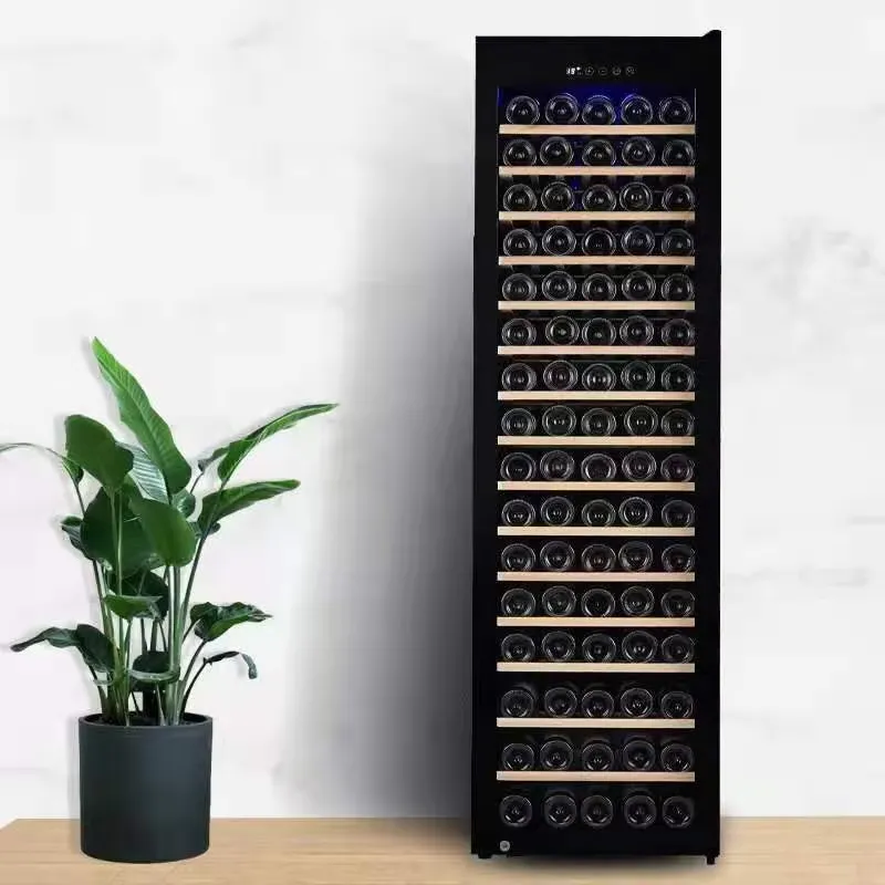 Wine Beer Mix - デュアルゾーン電気式ボトルクーラー ステンレス鋼コンプレッサー冷蔵庫 家庭用/ホテル用ワイン・ビール冷蔵庫