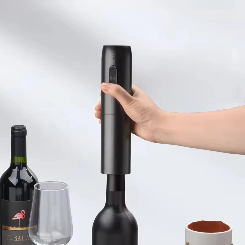 Wine Opener Electric - 充電ベース付き自動電気ワインボトルオープナー、赤ワインコルク栓抜き、キッチン用オープナーツール