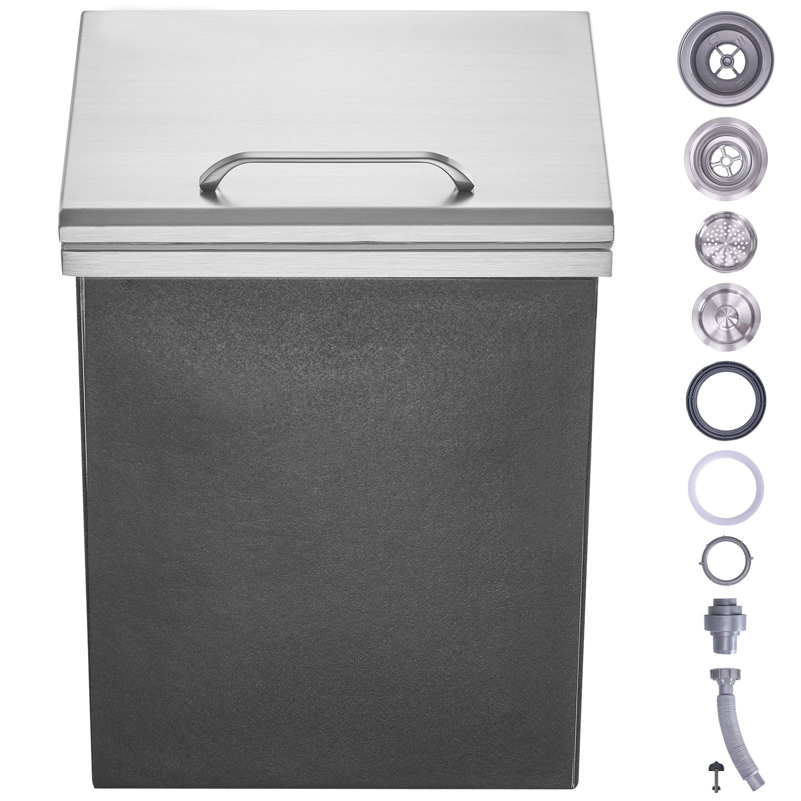 Wine Beer Cooler - ドロップイン式アイスチェスト、長さ14インチ x 幅12インチ x 高さ18インチ ステンレス製アイス