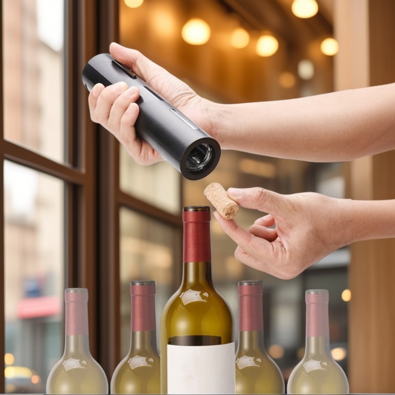 Wine Opener Electric - 電動ワインオープナー 赤ワイン用フォイルカッター 自動赤ワインオープナー キッチンアクセサリー ガジェット ボトルオープナー