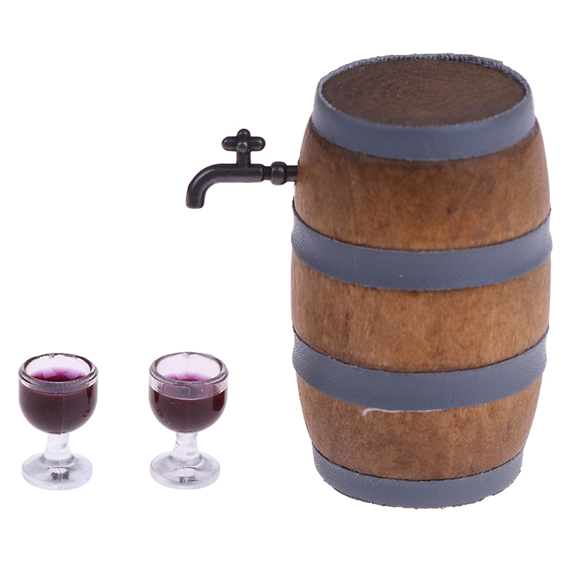 ミニ木製赤ワイン樽ミニチュアビール樽ビール樽ビール樽ドールハ - Beer Wine Hobby のレビューと価格