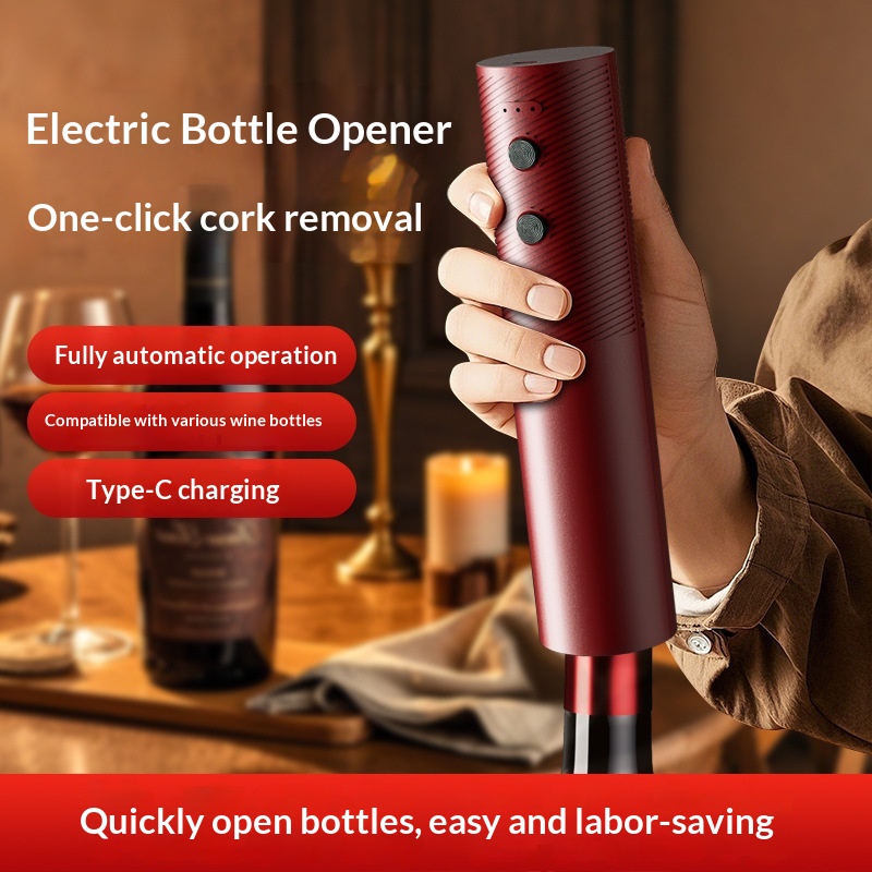 電動ワインボトルオープナー 充電式自動コルク抜き ワンクリッ - Wine Opener Electric のレビューと価格