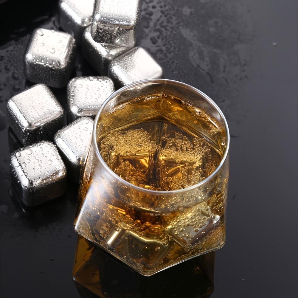 ウイスキーチルストーン ステンレススチール 再利用可能なアイ - Wine Beer Drink のレビューと価格