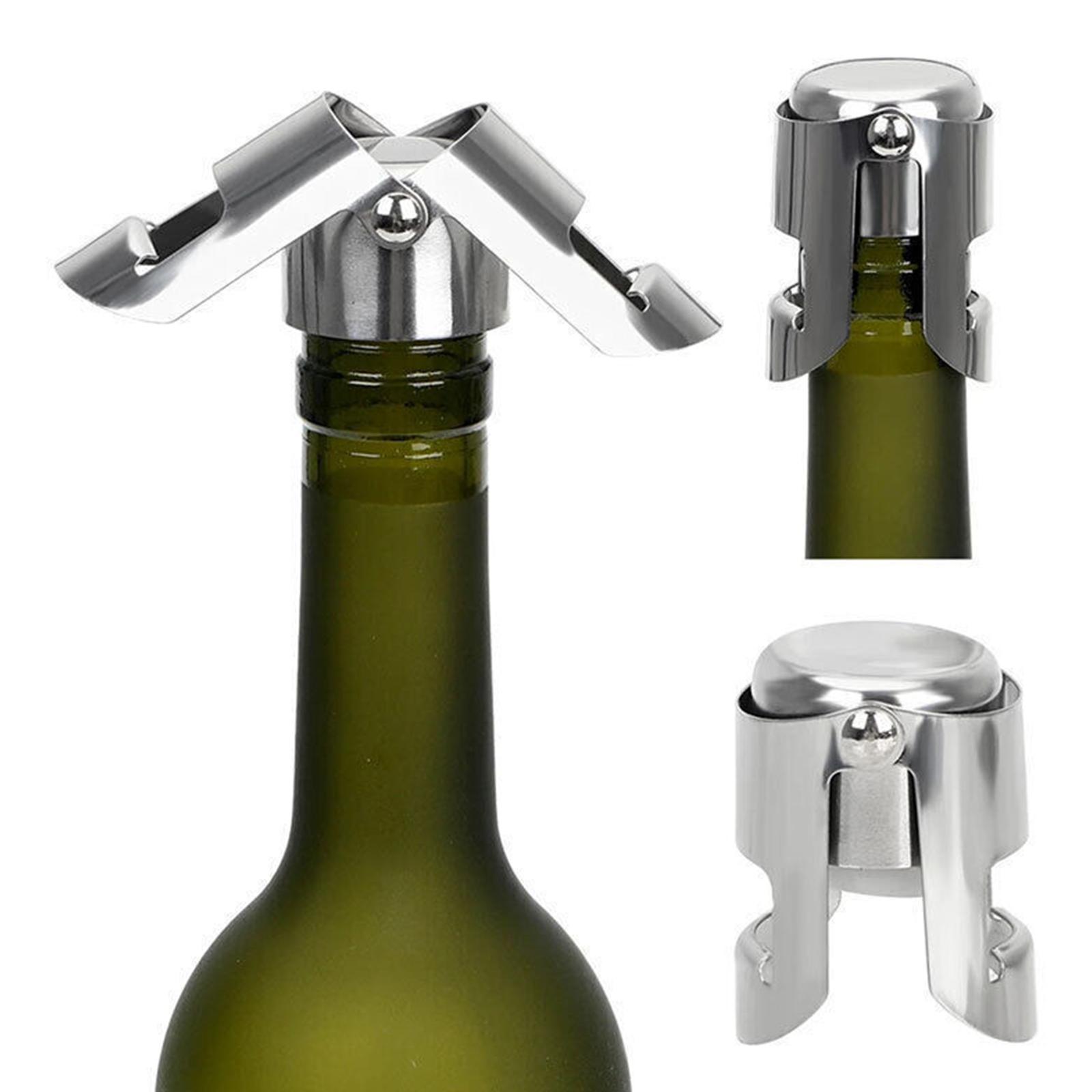 ポータブルスチールシャンパンボトルストッパー光沢のある漏れ防 - Wine Beer Bottle のレビューと価格