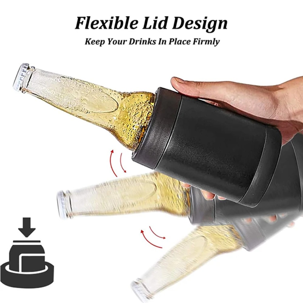 3 in 1ステンレス鋼製ビールボトルクーラー、断熱二重壁ビ - Wine Beer Cooler のレビューと価格