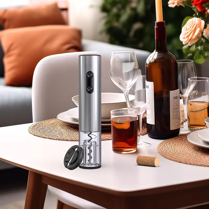 1/4 個電動ワインボトルオープナー自動赤ワインコルク抜きワ - Wine Beer Bottle のレビューと価格