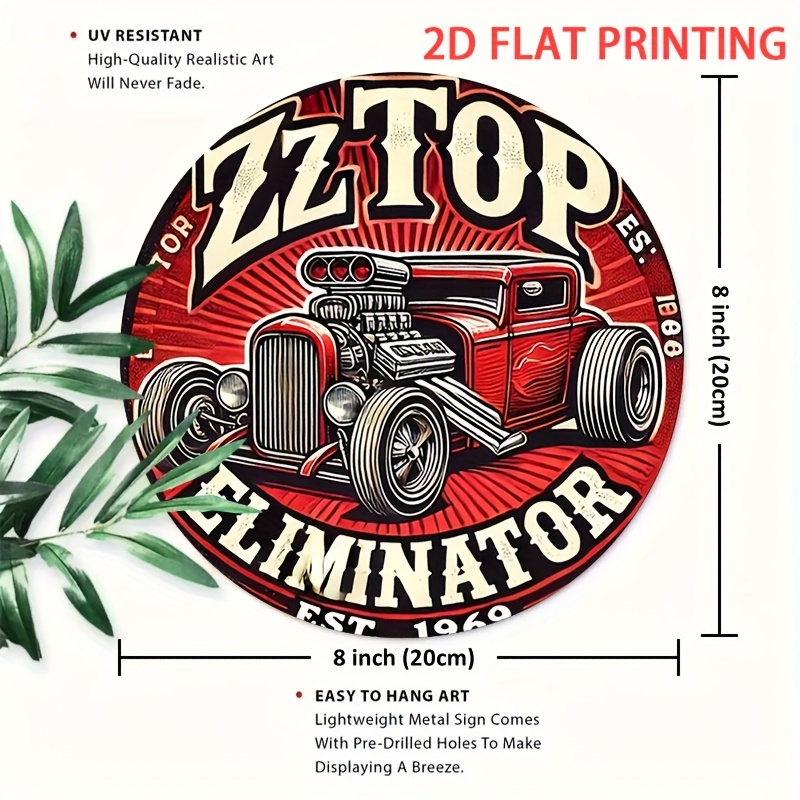 2D フラット、1個 ZZ Top エリミネーター ホットロ - Wine Tag Label のレビューと価格