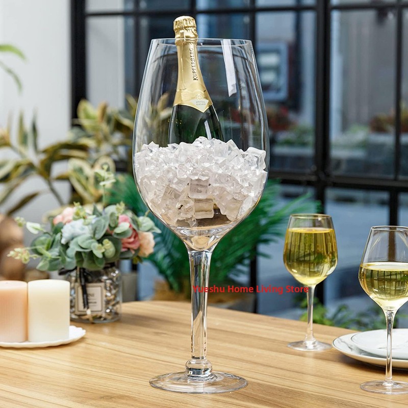 大型ガラスビールジョッキ、特別なシャンパンカップ、ワイングラ - Wine Beer Foot のレビューと価格