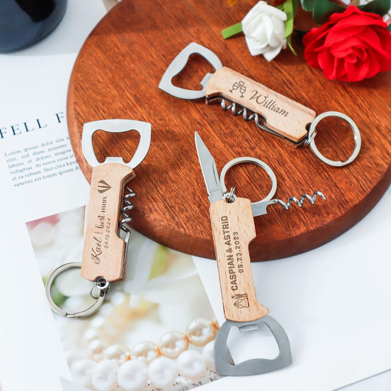 結婚式の贈り物、ワインツール、ワインボトルオープナー、コルク - Wine Beer Bottle のレビューと価格
