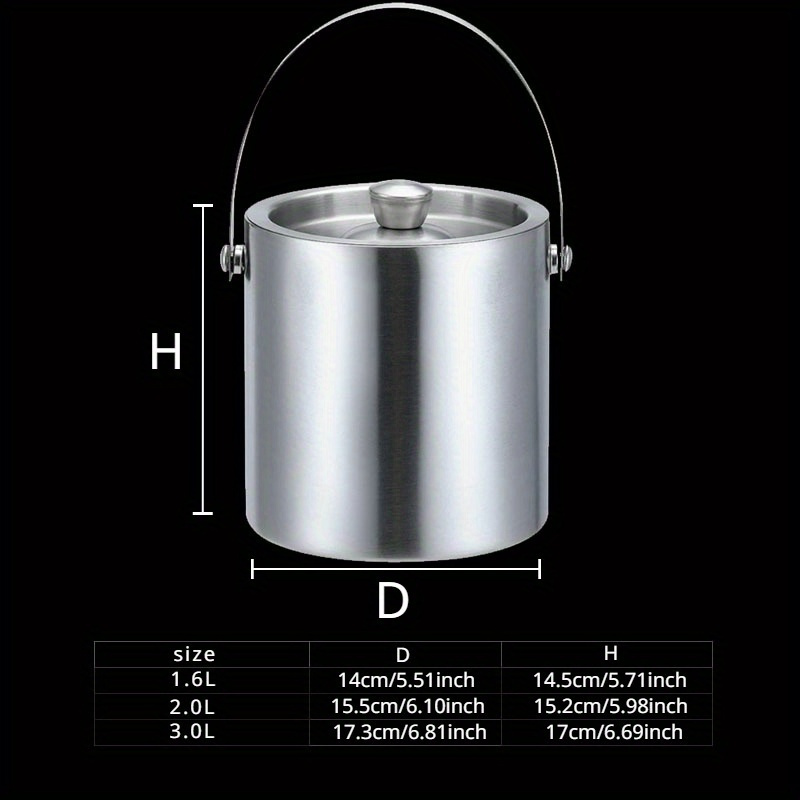 ステンレス製断熱アイスバケット,ワイン,ビール,シャンパン, - Wine Beer Cooler のレビューと価格