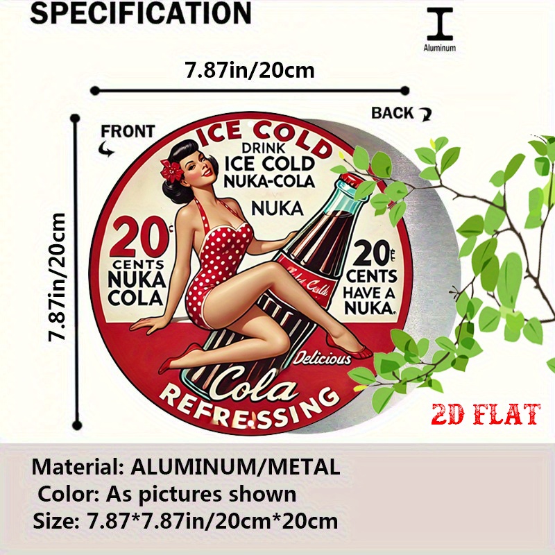2D フラット、1個 レトロ ピンナップ 7.87x7.87 - Wine Tag Label のレビューと価格