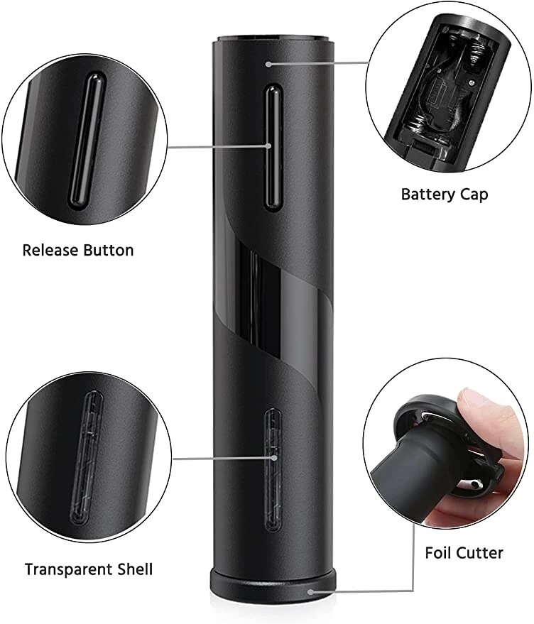 電動ワインオープナー 赤ワイン用フォイルカッター 自動赤ワイ - Wine Opener Electric のレビューと価格