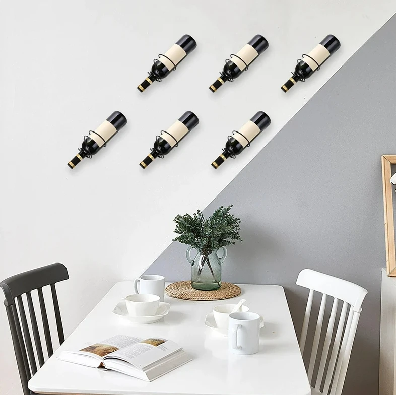 ネジ付き壁掛けワインラック、赤ワインボトルディスプレイホルダ - Wine Rack Wall Mount のレビューと価格