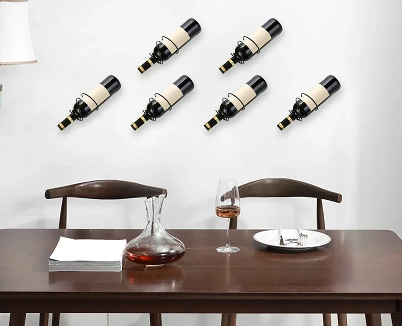 ネジ付き壁掛けワインラック、赤ワインボトルディスプレイホルダ - Wine Rack Wall Mount のレビューと価格