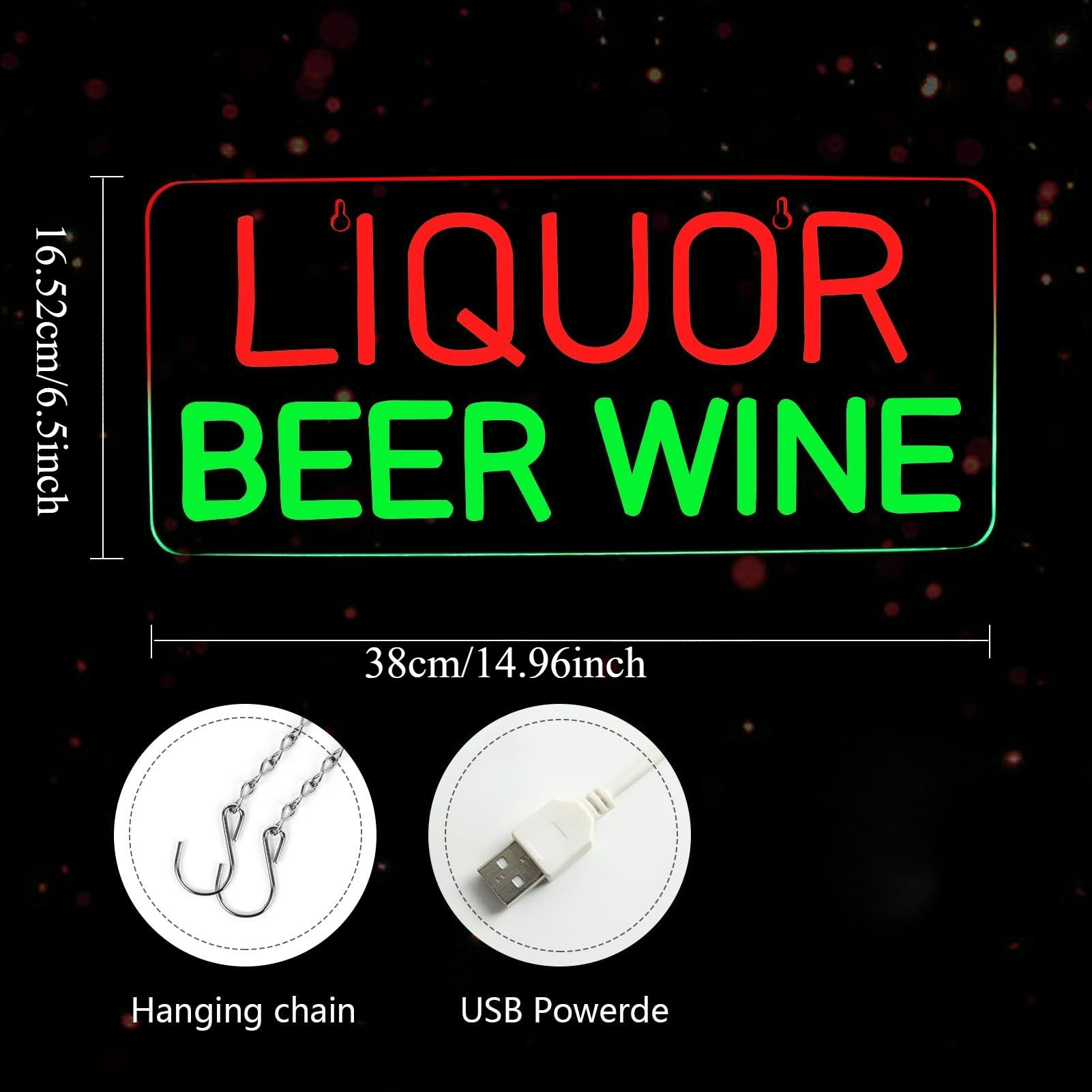 酒類、ビール、ワインのネオンサイン、壁飾り用LEDビジネスサ - Wine Beer Store のレビューと価格