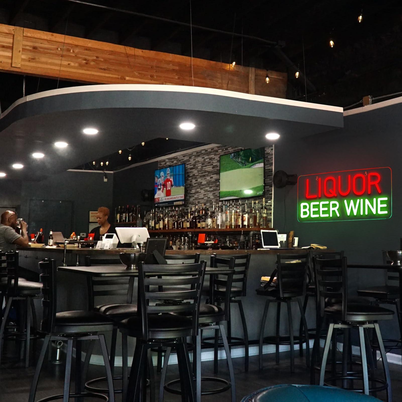 酒類、ビール、ワインのネオンサイン、壁飾り用LEDビジネスサ - Wine Beer Store のレビューと価格