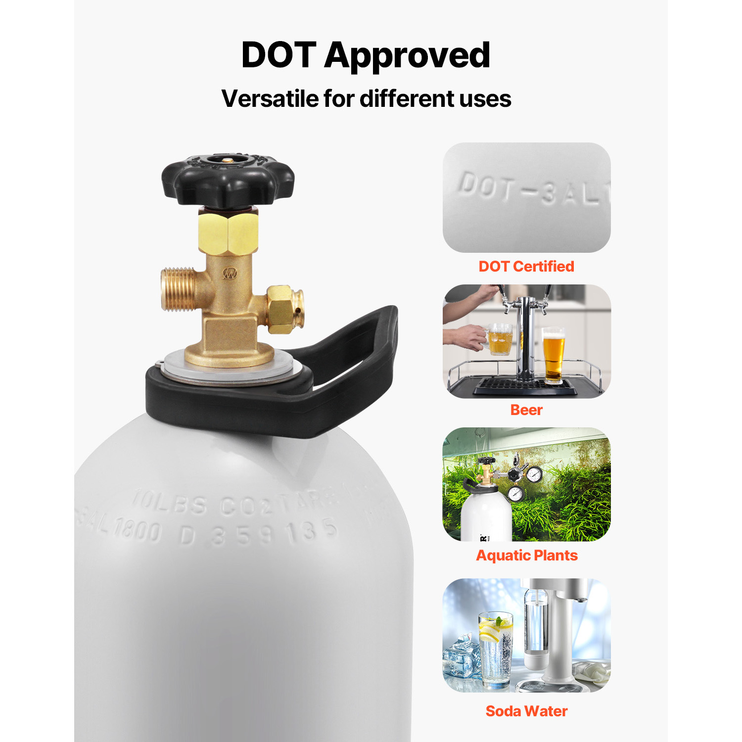 SucceBuy CO2タンク 10ポンド 新品 アルミ合金 - Beer & Wine Jockey Plaza Shopping のレビューと価格