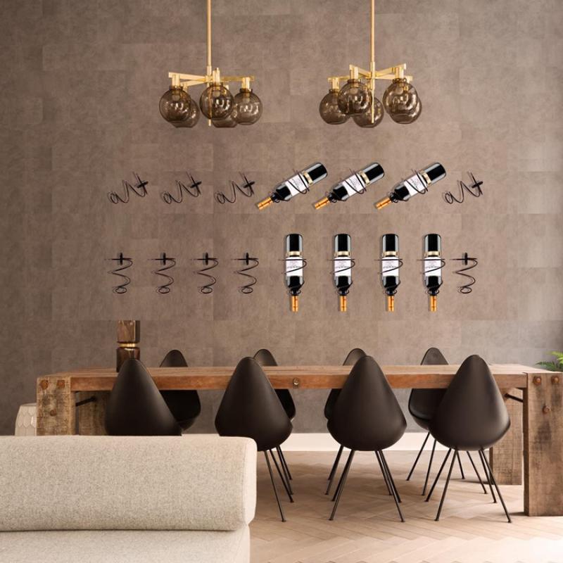 吊り下げ式スパイラル型赤ワインボトルラック壁掛けワインボトル - Wine Rack Wall Mount のレビューと価格