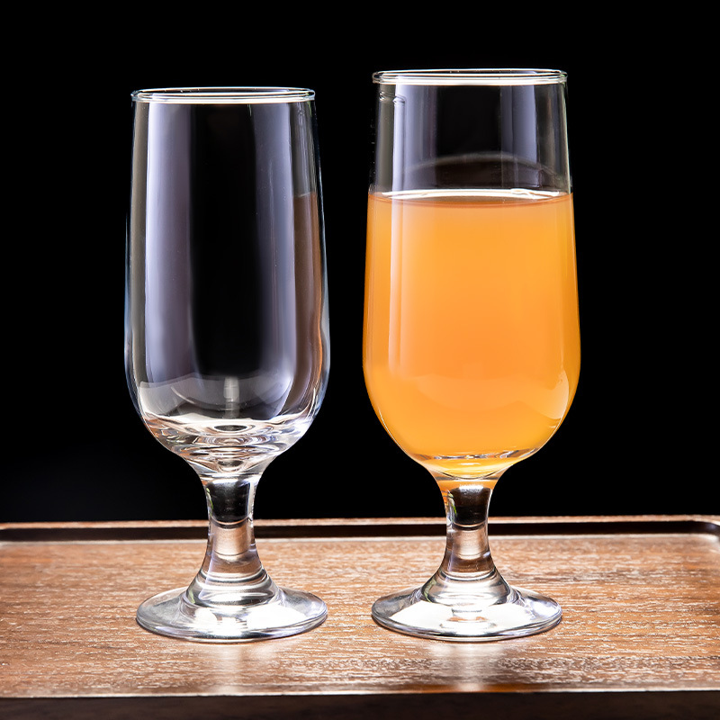 厚みのあるハイフットジュースグラスカップ ワイン、ビール、牛 - Wine Beer Foot のレビューと価格